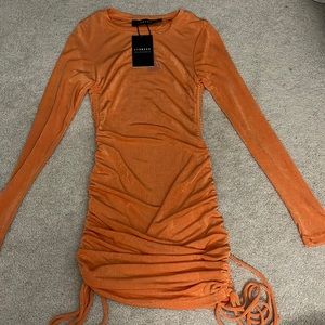 NEVER WORN Orange mini dress